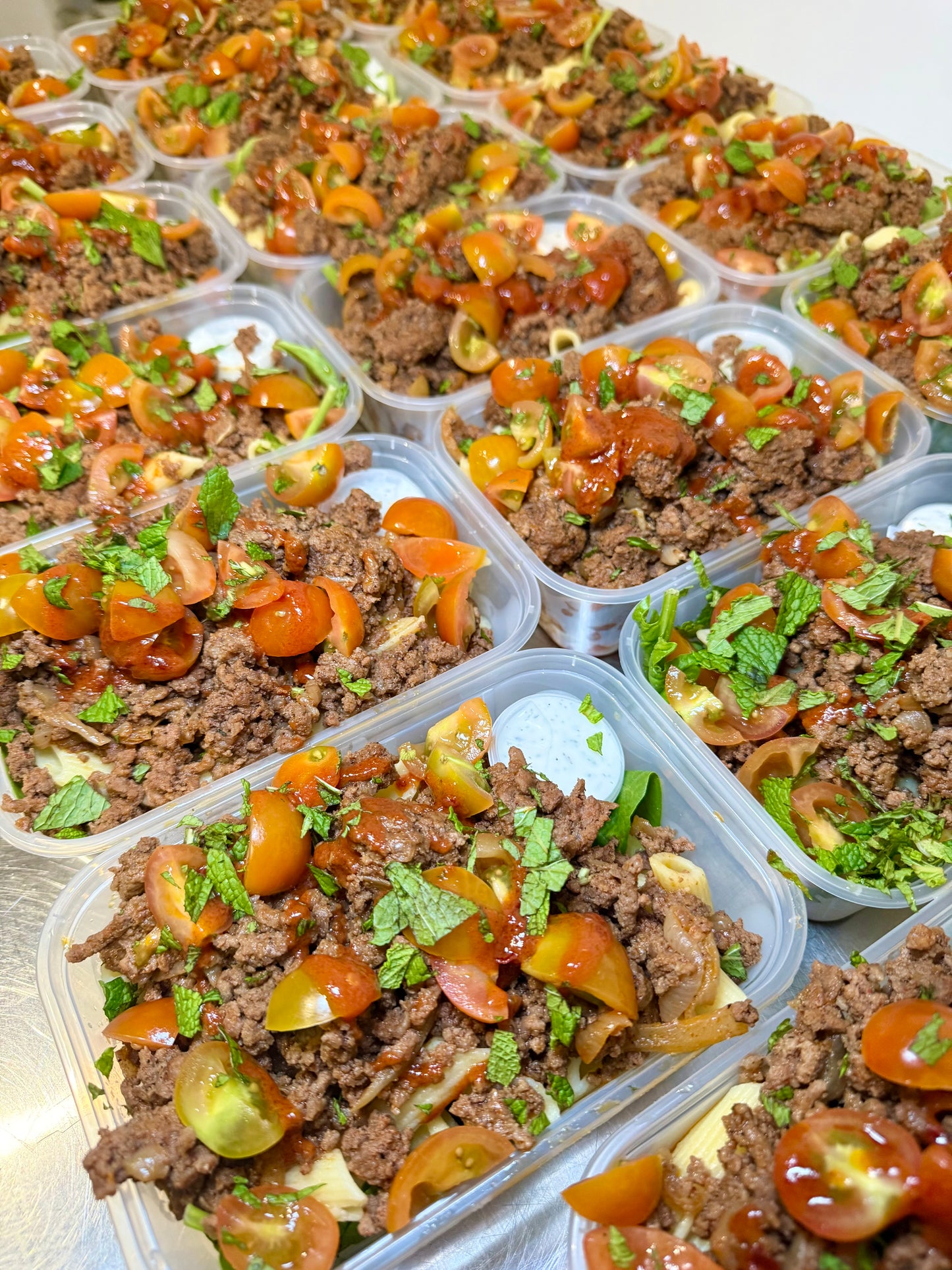 *NEW* M1 Turkish Garlic Beef Pasta. 478 calories: 43GC/17GF/40GP
